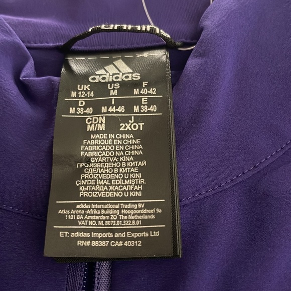 NWT Adidas 261 Fearless Collection zippered front athletic Jacket - Picture 4 of 4